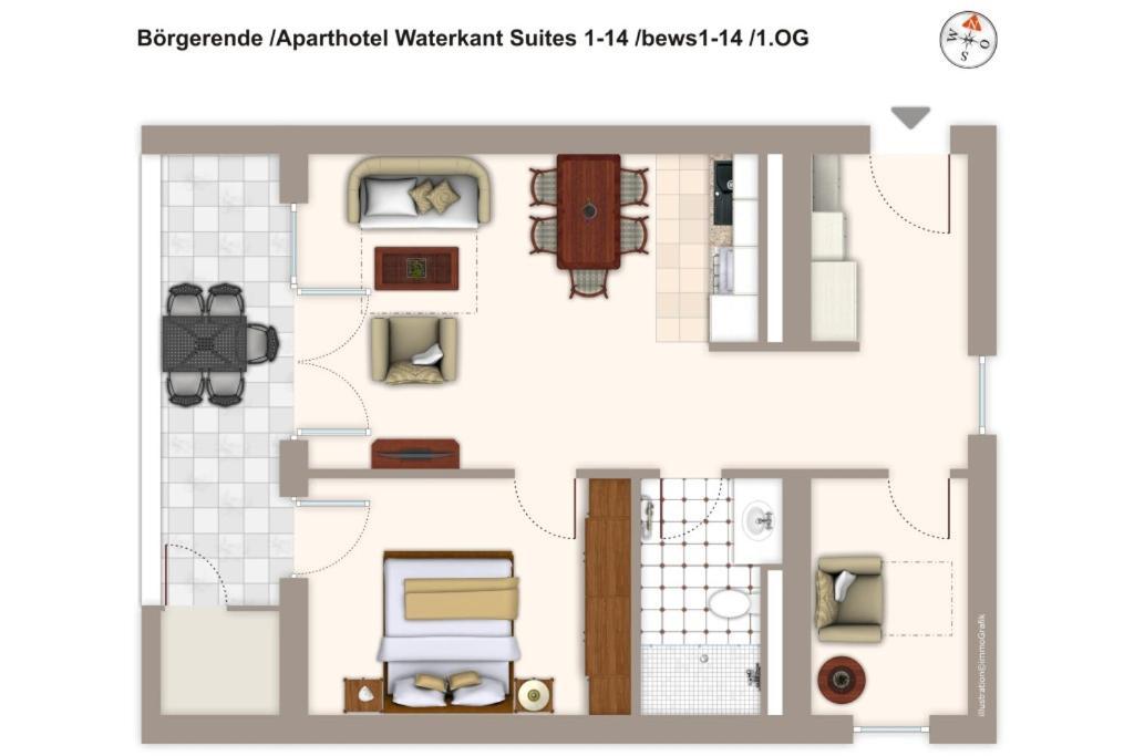 Sunny Suite 14 - Elegantes Hotelapartment Mit Grossartigem Pool-Wellnessbereich Direkt Am Meer In Ruhiger Lage - Perfekt Fuer Mensch Und Tier Börgerende-Rethwisch Eksteriør bilde